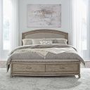 The appearance of Avalon Queen Upholstered Storage Bed In Brown designed by Liberty in the modern / contemporary interior design. This brown piece of furniture was selected by 1StopBedrooms from Avalon Collection to add a touch of cosiness and style into your home. Sku: 805-BR23FS;805-BR23HU;805-BR90RSP. Bed Type: Storage Bed. Bed Size: Queen. Material: Rubberwood.