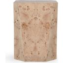 The appearance of Avena 17 Inch Burl Wood Square End Table In Natural Tone designed by Classic Home in the transitional interior design. This natural piece of furniture  was selected by 1StopBedrooms from Avena Collection to add a touch of cosiness and style into your home. Sku: 51031560. Material: Veneer.