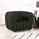 The appearance of Aversa Chair In Black designed by Furniture of America in the modern / contemporary interior design. This black piece of furniture was selected by 1StopBedrooms from Aversa Collection to add a touch of cosiness and style into your home. Sku: FM61002BK-CH. Material: Boucle.