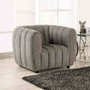 The appearance of Aversa Chair In Charcoal Gray designed by Furniture of America in the modern / contemporary interior design. This charcoal gray piece of furniture was selected by 1StopBedrooms from Aversa Collection to add a touch of cosiness and style into your home. Sku: FM61002GY-CH. Material: Boucle.