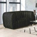 The appearance of Aversa Loveseat In Black designed by Furniture of America in the modern / contemporary interior design. This black piece of furniture was selected by 1StopBedrooms from Aversa Collection to add a touch of cosiness and style into your home. Sku: FM61002BK-LV. Material: Boucle.