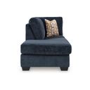 The appearance of Aviemore Left-Arm Facing Corner Chaise In Ink designed by Signature Design by Ashley in the modern / contemporary interior design. This ink piece of furniture was selected by 1StopBedrooms from Aviemore Collection to add a touch of cosiness and style into your home. Sku: 2430316. Material: Fabric.