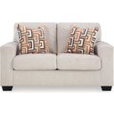 The appearance of Aviemore Loveseat In Stone designed by Signature Design by Ashley in the modern / contemporary interior design. This stone piece of furniture was selected by 1StopBedrooms from Aviemore Collection to add a touch of cosiness and style into your home. Sku: 2430535. Material: Fabric.