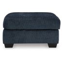 The appearance of Aviemore Oversized Accent Ottoman In Ink designed by Signature Design by Ashley in the modern / contemporary interior design. This ink piece of furniture  was selected by 1StopBedrooms from Aviemore Collection to add a touch of cosiness and style into your home. Sku: 2430308. Material: Fabric.