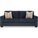 The appearance of Aviemore Queen Sofa Sleeper In Ink designed by Signature Design by Ashley in the modern / contemporary interior design. This ink piece of furniture  was selected by 1StopBedrooms from Aviemore Collection to add a touch of cosiness and style into your home. Sku: 2430339. Material: Fabric.