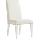 The appearance of Avondale Darien Upholstered Side Chair In Alabaster designed by Lexington in the traditional interior design. This alabaster piece of furniture was selected by 1StopBedrooms from Avondale Collection to add a touch of cosiness and style into your home. Sku: 415-880-01. Material: Wood.