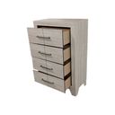 Axel MDF Solid Wood Chest in Rustic Gray Oak