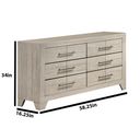 Axel MDF Solid Wood Dresser in Rustic Gray Oak