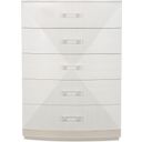 The appearance of Axiom Tall Chest designed by Bernhardt in the transitional interior design. This linear gray/linear white piece of furniture  was selected by 1StopBedrooms from Axiom Collection to add a touch of cosiness and style into your home. Sku: 381119. Material: Poplar.