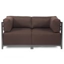 The appearance of Axis 2 Piece Sectional Sterling Titanium Frame In Chocolate designed by Howard Elliott in the interior design. This chocolate piece of furniture was selected by 1StopBedrooms from Sterling Collection to add a touch of cosiness and style into your home. Sku: K922T-202. Material: Linen.
