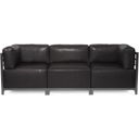 The appearance of Axis 3 Piece Sectional Avanti Titanium Frame In Black designed by Howard Elliott in the modern / contemporary interior design. This black piece of furniture  was selected by 1StopBedrooms from Avanti Collection to add a touch of cosiness and style into your home. Sku: K923T-194. Material: Leather.