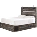 The appearance of Drystan Multi Queen Panel Bed with Side Storage designed by Signature Design by Ashley in the transitional interior design. This multi piece of furniture was selected by 1StopBedrooms from Drystan Collection to add a touch of cosiness and style into your home. Sku: B211-57;B211-54;B211-160;B100-13. Bed Type: Panel Bed. Material: Wood. Bed Size: Queen.