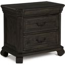 The appearance of Bellamy Peppercorn Drawer Nightstand designed by Magnussen in the transitional interior design. This brown piece of furniture  was selected by 1StopBedrooms from Bellamy Collection to add a touch of cosiness and style into your home. Sku: B2491-01. Material: Pine.