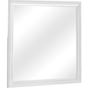 The appearance of Crown Mark Louis Philip Mirror in White designed by Crown Mark in the traditional interior design. This white piece of furniture was selected by 1StopBedrooms from Louis Philip Collection to add a touch of cosiness and style into your home. Sku: B3650-11. Material: Glass.