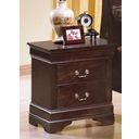 The appearance of Crown Mark Furniture Louis Philip Nightstand in Dark Cherry designed by Crown Mark in the modern / contemporary interior design. This dark cherry piece of furniture was selected by 1StopBedrooms from Louis Philip Collection to add a touch of cosiness and style into your home. Sku: B3850-2. Material: Wood.