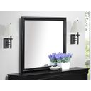The appearance of Crown Mark Furniture Louis Philip Dresser Mirror in Black designed by Crown Mark in the modern / contemporary interior design. This black piece of furniture was selected by 1StopBedrooms from Louis Philip Collection to add a touch of cosiness and style into your home. Sku: B3950-11. Material: Wood.