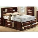 The appearance of Crown Mark Furniture Emily Captain's Queen Bed in Rich Cherry designed by Crown Mark in the modern / contemporary interior design. This rich brown piece of furniture was selected by 1StopBedrooms from Emily Collection to add a touch of cosiness and style into your home. Sku: B4265-Q-DRW-L;B4265-Q-DRW-R;B4265-Q-HBFB;B4265-Q-RAIL. Bed Type: Storage Bed. Material: Wood. Bed Size: Queen.