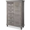 The appearance of Lancaster Dove Tail Grey 6 Gentleman Chest designed by Magnussen in the transitional interior design. This gray piece of furniture was selected by 1StopBedrooms from Lancaster Collection to add a touch of cosiness and style into your home. Sku: B4352-32. Material: Pine.