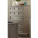 The appearance of Lancaster Dove Tail Grey 5 Drawer Chest designed by Magnussen in the transitional interior design. This gray piece of furniture was selected by 1StopBedrooms from Lancaster Collection to add a touch of cosiness and style into your home. Sku: B4352-10. Material: Pine.