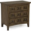 The appearance of Bay Creek Toasted Nutmeg Drawer Nightstand designed by Magnussen in the modern / contemporary interior design. This brown piece of furniture  was selected by 1StopBedrooms from Bay Creek Collection to add a touch of cosiness and style into your home. Sku: B4398-01. Material: Pine.