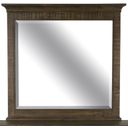 The appearance of Bay Creek Toasted Nutmeg Landscape Mirror designed by Magnussen in the modern / contemporary interior design. This brown piece of furniture  was selected by 1StopBedrooms from Bay Creek Collection to add a touch of cosiness and style into your home. Sku: B4398-40. Material: Pine.