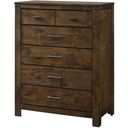 The appearance of Crown Mark Furniture Curtis Chest in Rustic designed by Crown Mark in the modern / contemporary interior design. This other colors piece of furniture was selected by 1StopBedrooms from Curtis Collection to add a touch of cosiness and style into your home. Sku: B4800-4. Material: Wood.