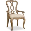 The appearance of Chatelet Beige Splat Back Arm Chair Set of 2 designed by Hooker in the traditional interior design. This beige piece of furniture  was selected by 1StopBedrooms from Chatelet Collection to add a touch of cosiness and style into your home. Sku: 5300-75400. Material: Fabric.