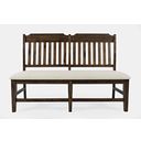 The appearance of Bakersfield 57 Inch Solid Acacia Upholstered Dining Bench In Brown designed by Jofran in the transitional interior design. This brown piece of furniture was selected by 1StopBedrooms from Bakersfield Collection to add a touch of cosiness and style into your home. Sku: 1901-57KD. Material: Acacia.