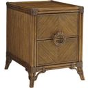 The appearance of Bali Hai Bungalow Chairside Chest In Sunset designed by Tommy Bahama in the transitional interior design. This sunset piece of furniture  was selected by 1StopBedrooms from Bali Hai Collection to add a touch of cosiness and style into your home. Sku: 593-957. Material: Rattan.