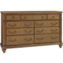 The appearance of Bali Hai Costa Sera Triple Dresser In Sunset designed by Tommy Bahama in the transitional interior design. This sunset piece of furniture  was selected by 1StopBedrooms from Bali Hai Collection to add a touch of cosiness and style into your home. Sku: 593-234. Material: Rattan.