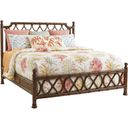 The appearance of Bali Hai Island Queen Bed In Sunset designed by Tommy Bahama in the transitional interior design. This sunset piece of furniture  was selected by 1StopBedrooms from Bali Hai Collection to add a touch of cosiness and style into your home. Sku: 593-133C. Bed Type: Panel Bed. Bed Size: Queen. Material: Rattan.