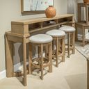 Ballentine Console Bar Table In Weathered Bronze