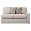 The appearance of Ballyton RAF Loveseat In Sand designed by Signature Design by Ashley in the modern / contemporary interior design. This sand piece of furniture  was selected by 1StopBedrooms from Ballyton Collection to add a touch of cosiness and style into your home. Sku: 2510256. Material: Fabric.