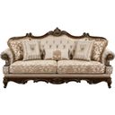 The appearance of Balthasar Sofa In Cherry designed by Homelegance in the traditional interior design. This cherry piece of furniture  was selected by 1StopBedrooms from Balthasar Collection to add a touch of cosiness and style into your home. Sku: 8570-3. Material: Chenille.