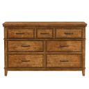 The appearance of Bandalier Dresser In Russet designed by A-America in the traditional interior design. This russet piece of furniture  was selected by 1StopBedrooms from Bandalier Collection to add a touch of cosiness and style into your home. Sku: BNDRU5500. Material: Mango.