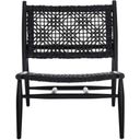 The appearance of Bandelier Accent Chair In Black designed by Safavieh in the modern / contemporary interior design. This black piece of furniture was selected by 1StopBedrooms from Elaine Collection to add a touch of cosiness and style into your home. Sku: ACH1000B. Material: Wood.