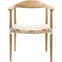 The appearance of Bandelier Light Oak and Off White Arm Chair designed by Safavieh in the modern / contemporary interior design. This off white piece of furniture was selected by 1StopBedrooms from Otto Collection to add a touch of cosiness and style into your home. Sku: FOX1003A. Material: Wood.