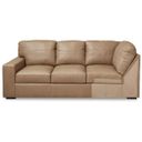 The appearance of Bandon LAF Sofa with Corner Wedge In Toffee designed by Signature Design by Ashley in the modern / contemporary interior design. This toffee piece of furniture  was selected by 1StopBedrooms from Bandon Collection to add a touch of cosiness and style into your home. Sku: 3800648. Material: Leather Match.