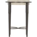 The appearance of Barclay Accent Table designed by Bernhardt in the modern / contemporary interior design. This white travertine stone/antique pewter piece of furniture  was selected by 1StopBedrooms from Barclay Collection to add a touch of cosiness and style into your home. Sku: 512112. Material: Steel.