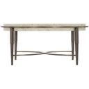 The appearance of Barclay Cocktail Table designed by Bernhardt in the modern / contemporary interior design. This white travertine stone/antique pewter piece of furniture  was selected by 1StopBedrooms from Barclay Collection to add a touch of cosiness and style into your home. Sku: 512015. Material: Steel.