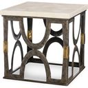 The appearance of Bardot End Table In White designed by Century Furniture in the interior design. This white piece of furniture was selected by 1StopBedrooms from Grand Tour Furniture Collection to add a touch of cosiness and style into your home. Sku: SF6156. Material: Stone.