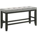 The appearance of Bardstown Counter Bench In Wheat Charcoal designed by Crown Mark in the transitional interior design. This wheat charcoal piece of furniture was selected by 1StopBedrooms from Bardstown Collection to add a touch of cosiness and style into your home. Sku: 2752WC-BENCH. Material: Wood.