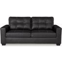 The appearance of Barlin Mills Sofa In Carbon designed by Signature Design by Ashley in the modern / contemporary interior design. This carbon piece of furniture  was selected by 1StopBedrooms from Barlin Mills Collection to add a touch of cosiness and style into your home. Sku: 1700438. Material: Faux Leather.
