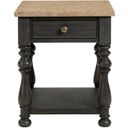 The appearance of Barrington Two Tone Side Table In Antique Oak and Antique Black designed by Riverside Furniture in the modern / contemporary interior design. This antique oak and antique black piece of furniture  was selected by 1StopBedrooms from Barrington Two Tone Collection to add a touch of cosiness and style into your home. Sku: 32309. Material: Wood.