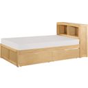 The appearance of Bartly Twin Bookcase Bed with Storage Boxes In Natural designed by Homelegance in the transitional interior design. This natural piece of furniture was selected by 1StopBedrooms from Bartly Collection to add a touch of cosiness and style into your home. Sku: B2043BC-1;B2043BC-2;B2043-T. Bed Type: Bookcase Bed. Material: Wood. Bed Size: Twin.