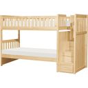 The appearance of Bartly Pine Twin Over Twin Bunk Bed with Storage designed by Homelegance in the transitional interior design. This brown piece of furniture  was selected by 1StopBedrooms from Bartly Collection to add a touch of cosiness and style into your home. Sku: B2043SB-1;B2043SB-2;B2043SB-SL;B2043SB-3. Bed Type: Bunk Bed. Material: Wood. Bed Size: Twin Over Twin.