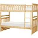 The appearance of Bartly Pine Twin Over Twin Bunk Bed designed by Homelegance in the transitional interior design. This brown piece of furniture  was selected by 1StopBedrooms from Bartly Collection to add a touch of cosiness and style into your home. Sku: B2043-1;B2043-2;B2043-SL. Bed Type: Bunk Bed. Material: Wood. Bed Size: Twin Over Twin.