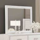 Basilone Mirror In Rustic White