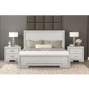 Basilone Queen Bed In Rustic White