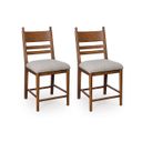 The appearance of Basinger Counter Height Barstool Set of 2 In Brown designed by Signature Design by Ashley in the traditional interior design. This brown piece of furniture was selected by 1StopBedrooms from Basinger Collection to add a touch of cosiness and style into your home. Sku: NCD824-924.